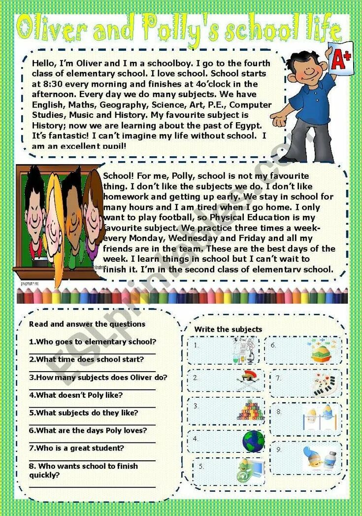 School Life Worksheets. School Life Vocabulary. Polly`s School. Dialogues about School пройди все.