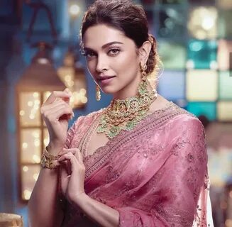 Tanishq jewellery Deepika Hairstyles, Messy Hairstyles, Deepika Padukone Sa...