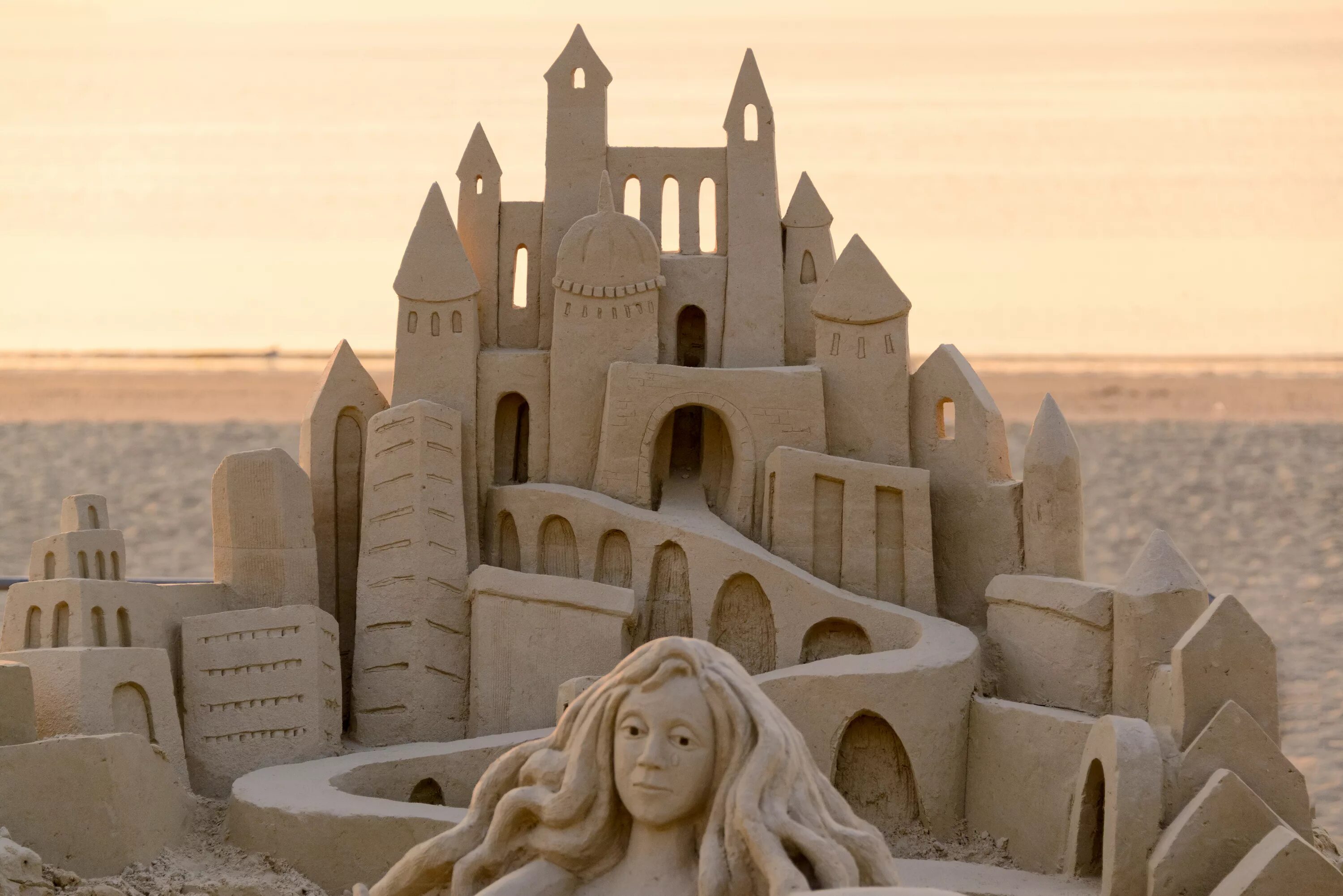 Make a sandcastle