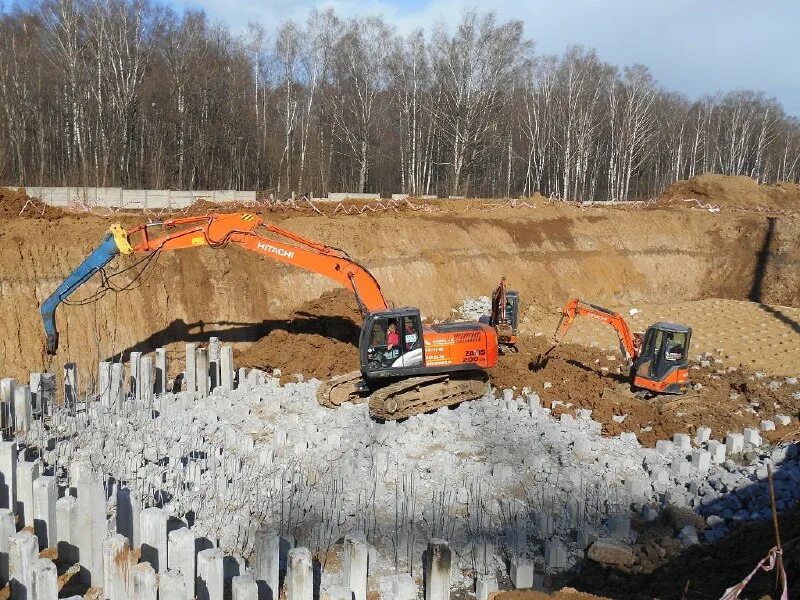 Работы нулевого цикла. Технологии нулевого цикла. Фундамент нулевого цикла. Выполнение работ нулевого цикла. Разработка котлована.