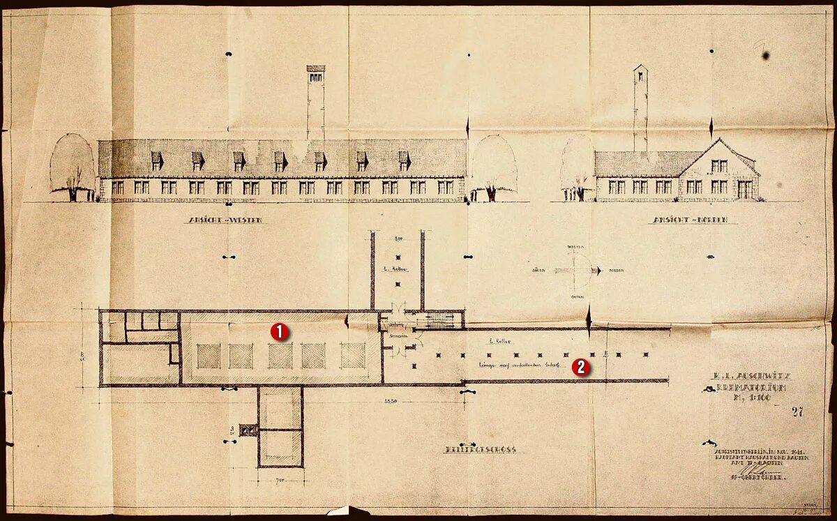 Аушвиц-Биркенау план лагеря. План схема крематориев Аушвица. Крематорий Освенцима в 1943. Биркенау концлагерь схема.