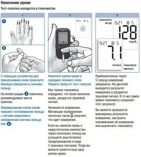 Инструкция пользования глюкометром