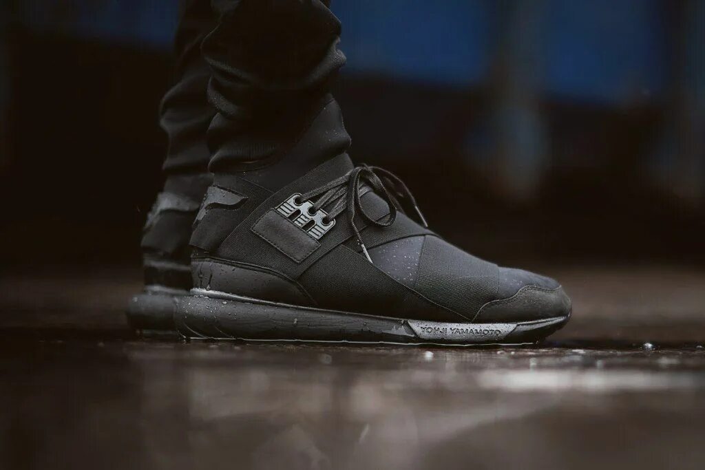 Adidas y-3 Qasa Racer High. Adidas y-3 Qasa High. Y-3 Qasa High all Black. Adidas Techwear.