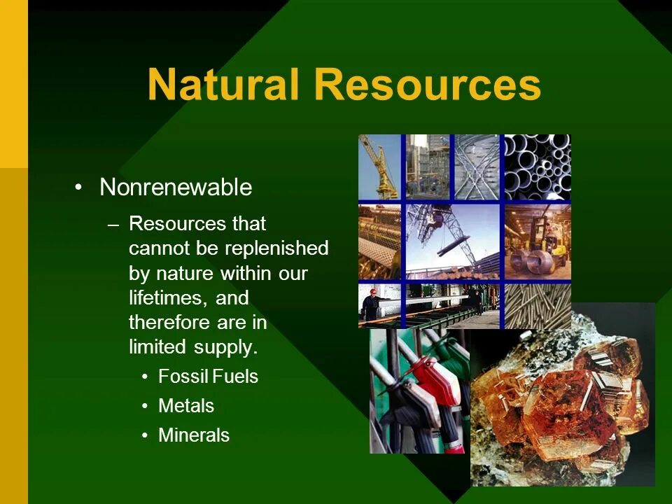 Natural resource use