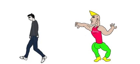 Virgin vs. Chad Template #2 (Colored) Virgin vs. Chad Know Your Meme Meme T...