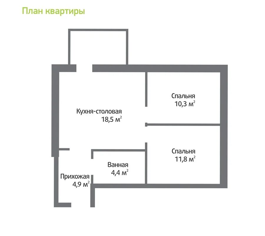 Планировки 50 кв м