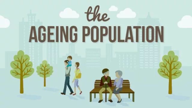 Ageing society. Aging population. Ageing population. Problems of population Aging. Growing of ageing population in the World.