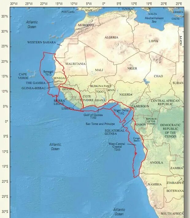 Гвинейский залив на карте Африки. Гвинейский залив на карте. Gulf of Guinea на карте. Гвинейский залив залив.