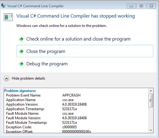 Можно ли удалять visual c. Компилятор с#. что такое visual basic command line compiler. аваст visual basic command line compiler грузит процессор.