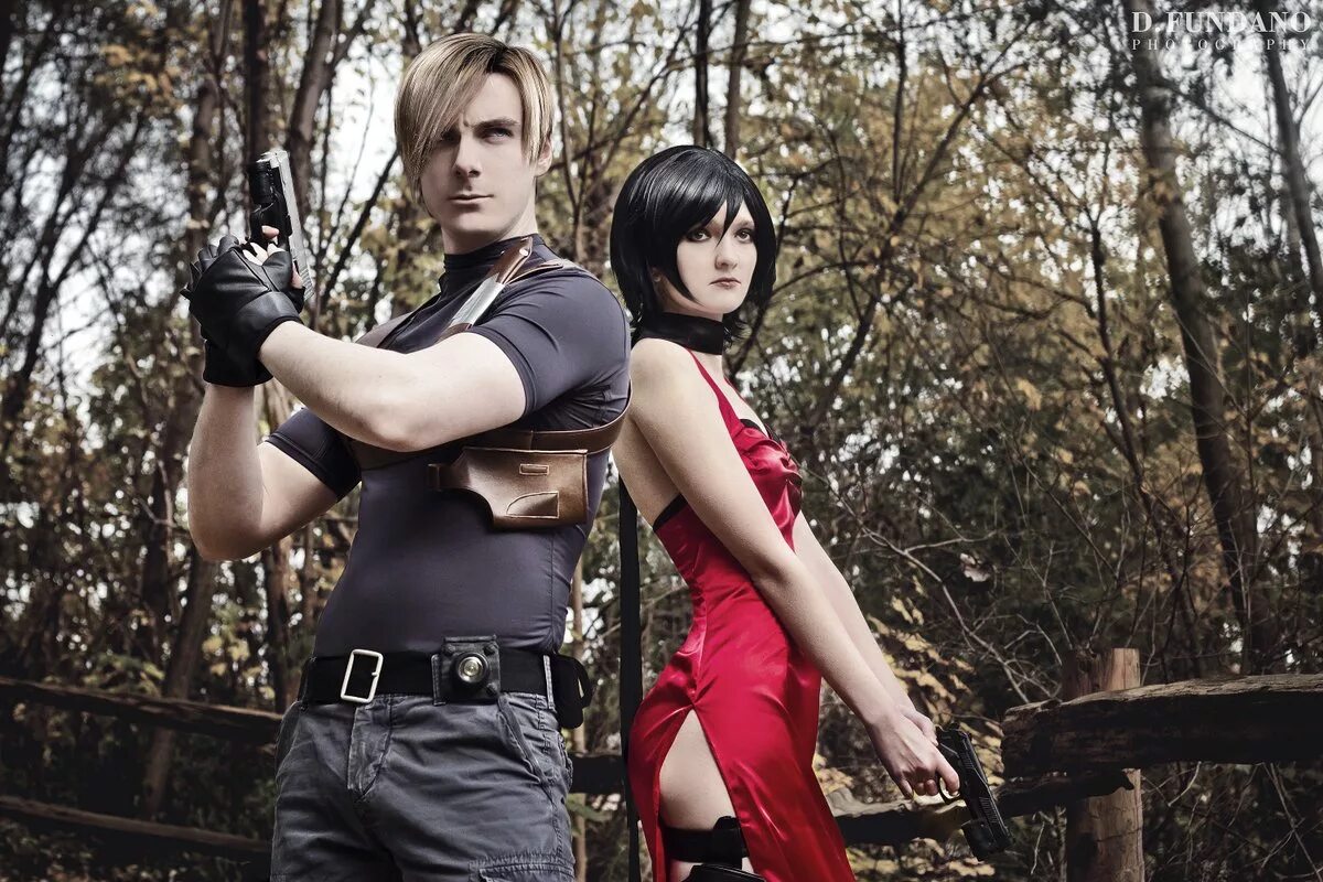 Leon and ada. Resident evil 4 косплей. resident evil 4 leon cosplay.