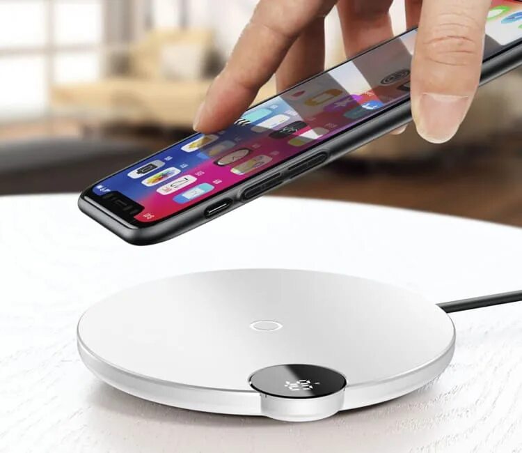 Телефоны с беспроводной зарядкой 2024. Baseus Digital led display Wireless Charger. Baseus Wireless Charger. Беспроводная зарядка для айфона Baseus. Беспроводное зарядное устройство Qi Baseus Digital led display (WXSX-01).