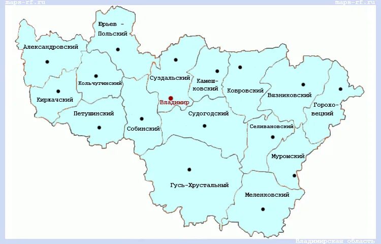 Карта Камешковского района Владимирской области. Районы Владимирской области на карте с границами. Карта Владимирской области с районами. 16 Районов Владимирской области. Показать карту владимирской области