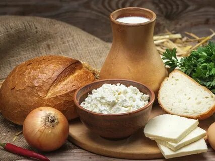 Молоко с луком сыр