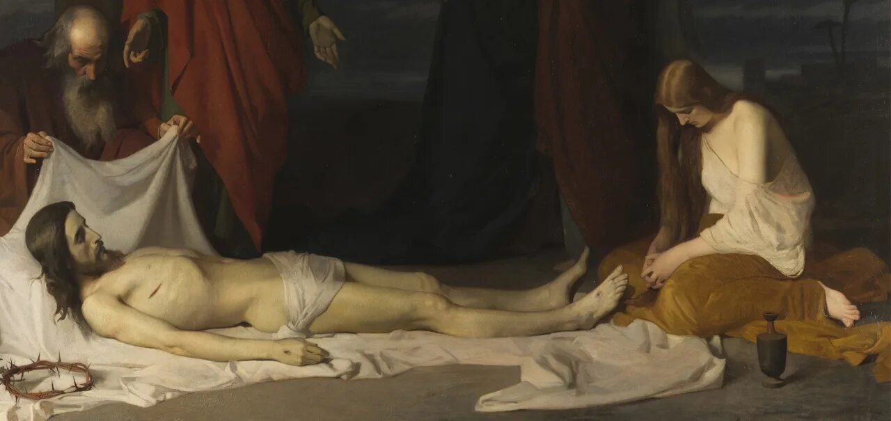 Антонио Чизери Магдалена. Помазание елеем Иисус Христос. Гольбейн Иисус во гробе.