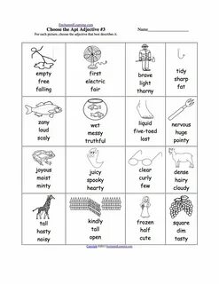 Choose the adjective
