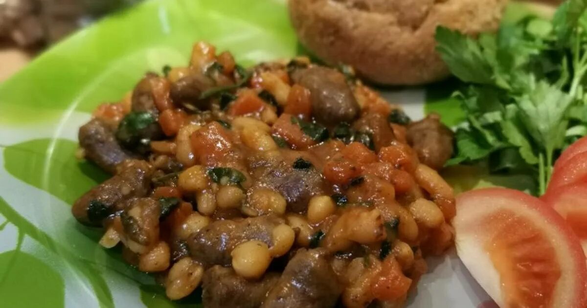 Куриная печень фасоль, рецепти з фото (2 покрокових рецепта - куриная печень фас