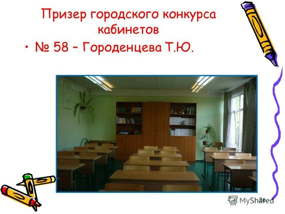 презентация кабинета на конкурс кабинетов
