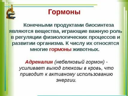 Гормоны животных