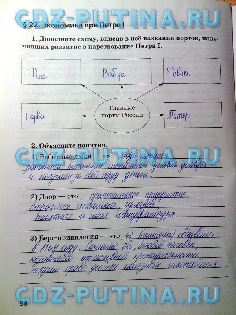 Решебник по истории рабочая тетрадь 7 класс. Рабочая тетрадь по истории 7 класс кочегаров.