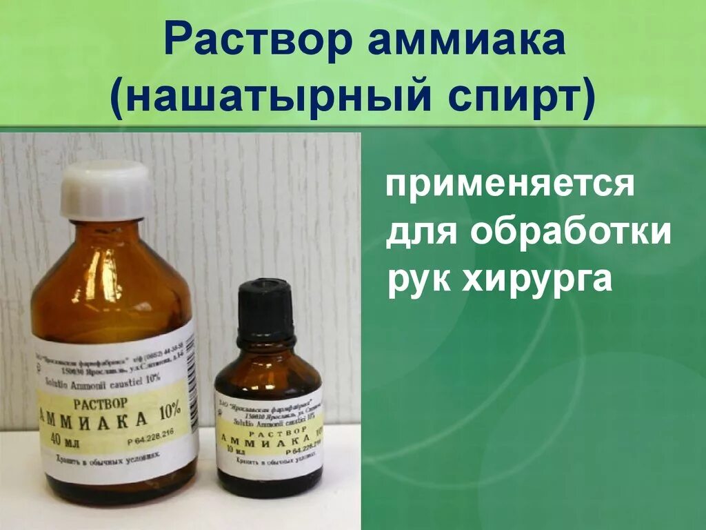 Аммиак приготовление растворов