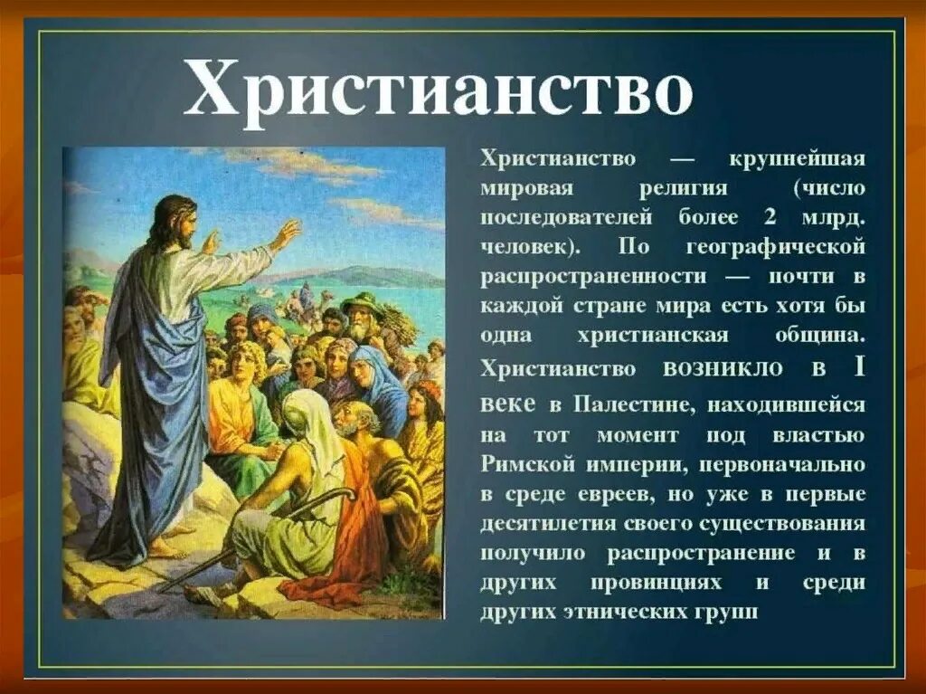 Какие три религии являлись одной. Сообщение о христианстве. Мировые религии христианство. Христианство доклад.