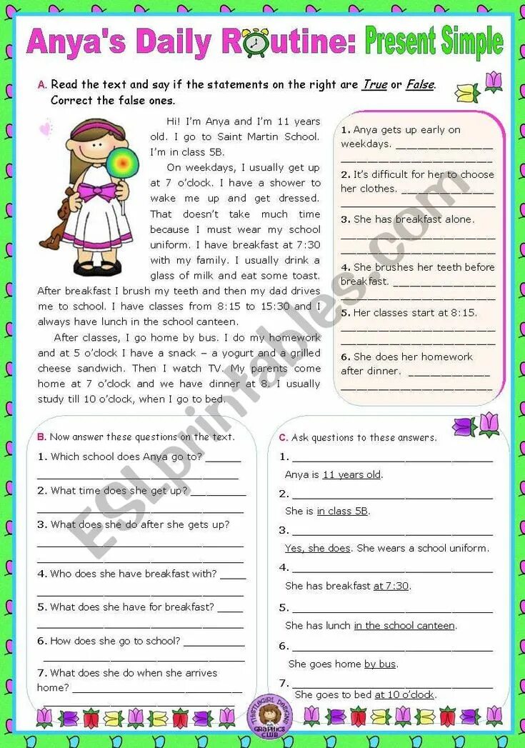Present simple texts for reading. Reading comprehension daily routine present simple. present simple reading задание. present simple reading comprehension. text for present simple.