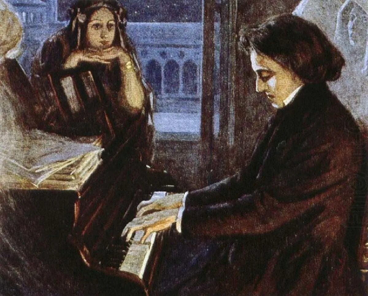 Записанные картины. Фредерик Шопен за роялем. Фредерик Шопен за фортепиано. Лионелло Балестриери. Фредерик Шопен за пианино.