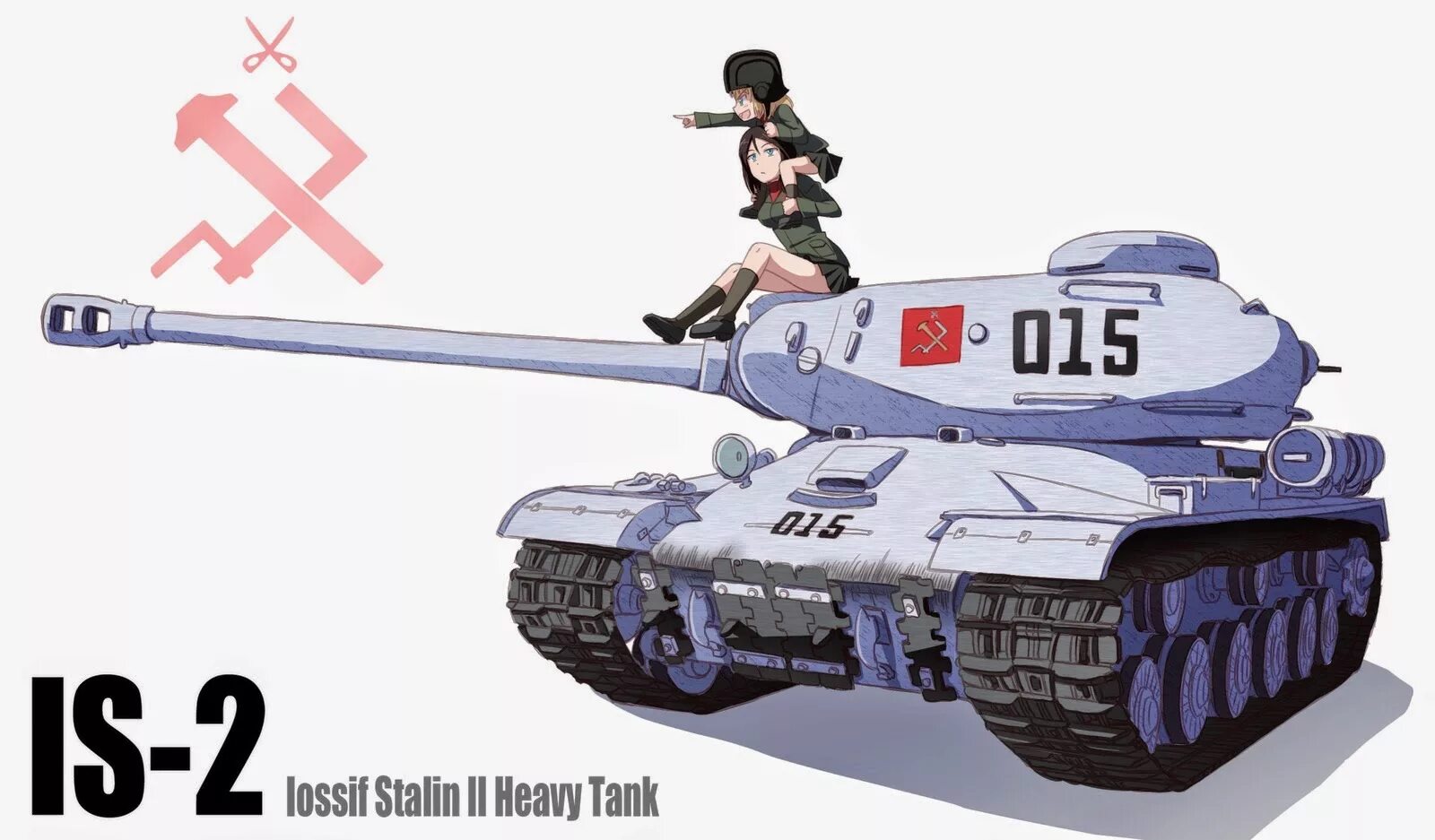 Баба ис. Герлз Панзер. Girls und Panzer ИС-2. Танк т 34 85 girls und Panzer.