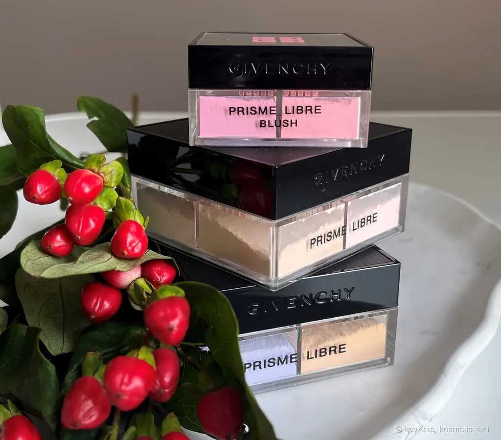 Givenchy Prisme libre blush Taffetas Rose. Живанши Призма Либре румяна 02.