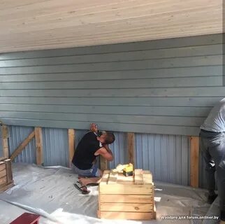 Покраска дома маслом