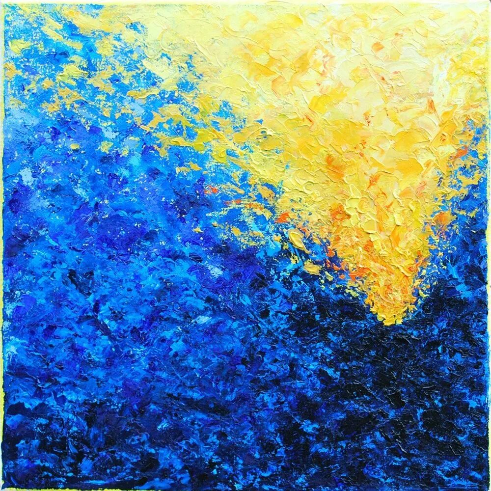 Синий желтый голубой. Синий и желтый. Абстрактные картины. Яркая абстракция живопись. Синий цвет в живописи.