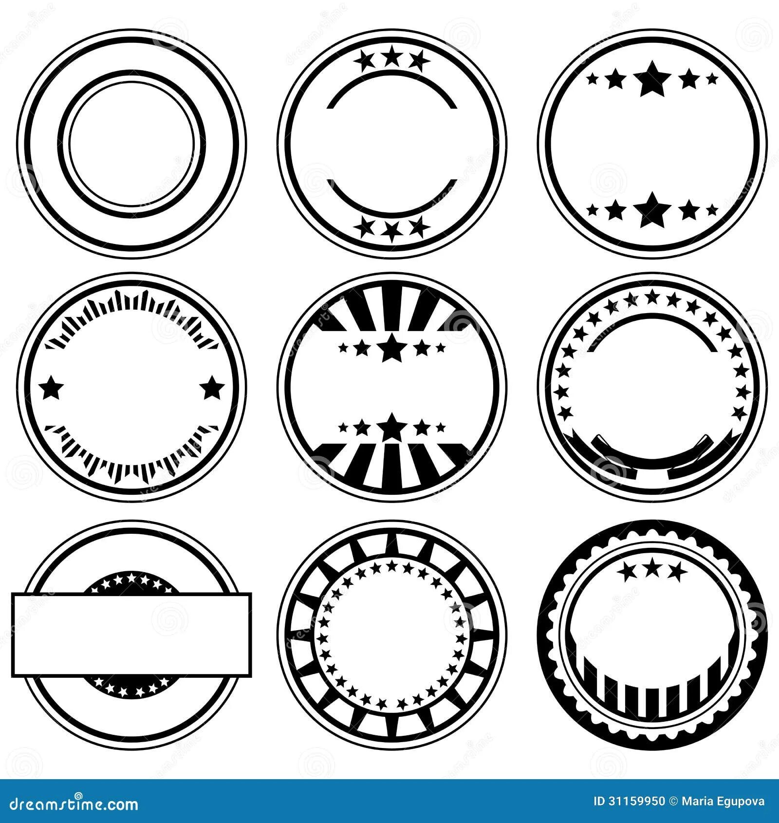 Макет для печати круглых наклеек. Эмблемы печатей и штампов. Окантовка для круглой печати. Рамка для круглой печати. Печать без рамок