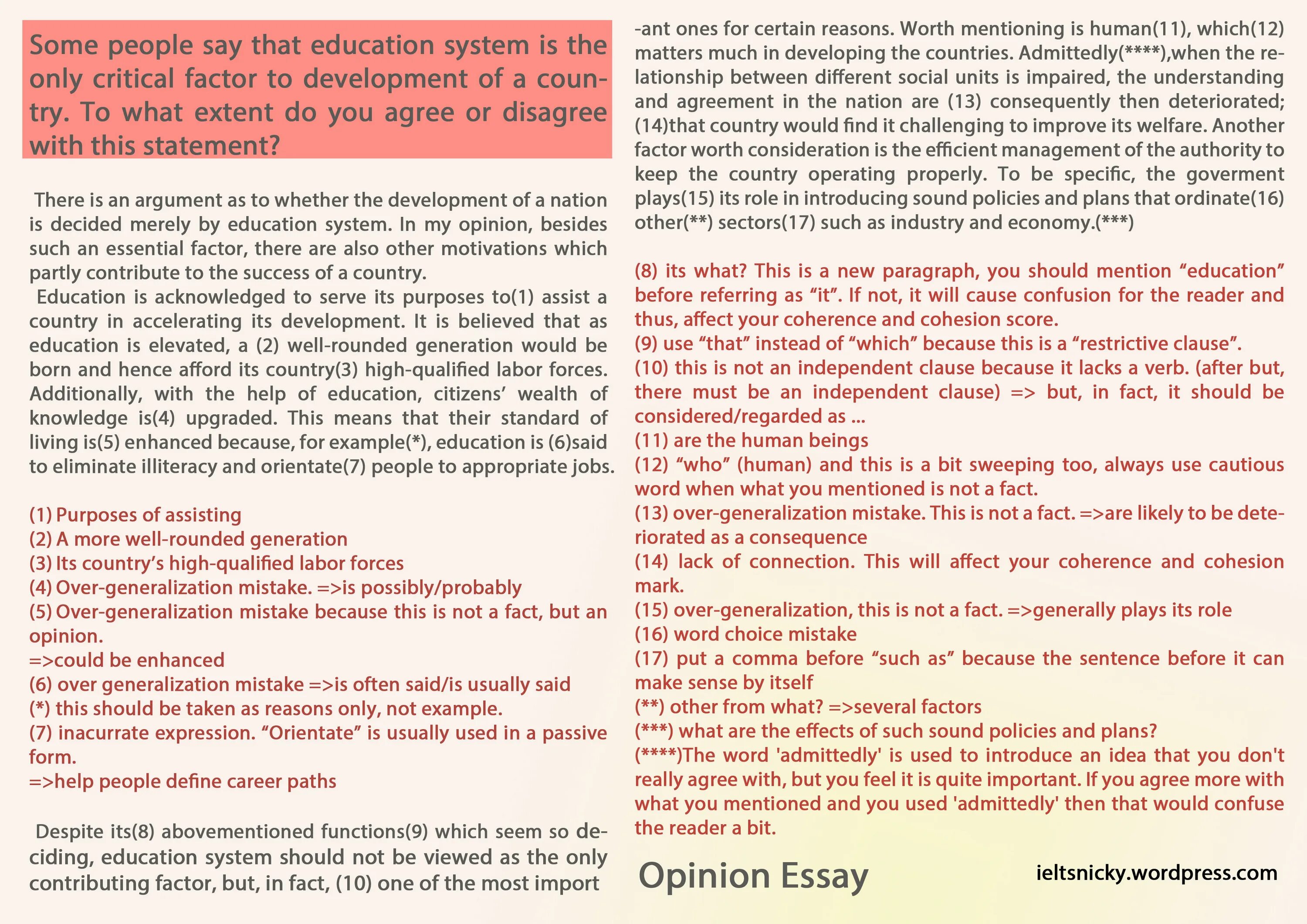 Opinion essay Educational System. Agree Disagree essay Samples. To what extent do you agree or. To what extent do you agree or Disagree.