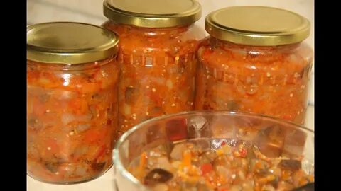 Баклажанная икра классический на зиму