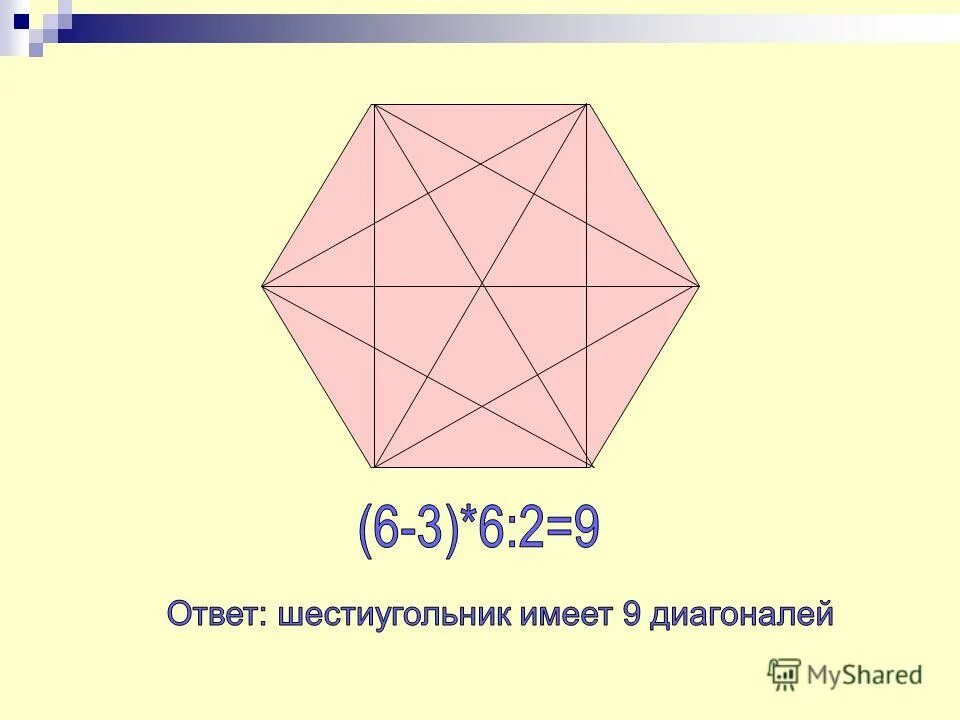 Диагонали правильного пятиугольника. Диагональ шестиугольника. Диагональ правильного шестиугольника. Равносторонний шестиугольник. Диагональ правильного шести.