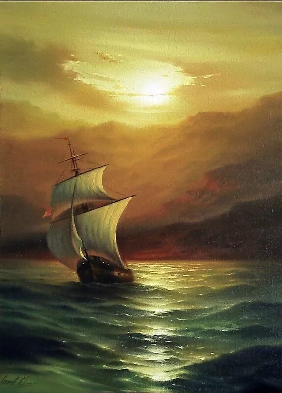 Морские картины Сергея Стоева.