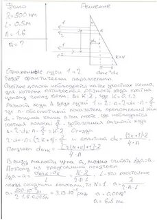 Поверхность стеклянного клина