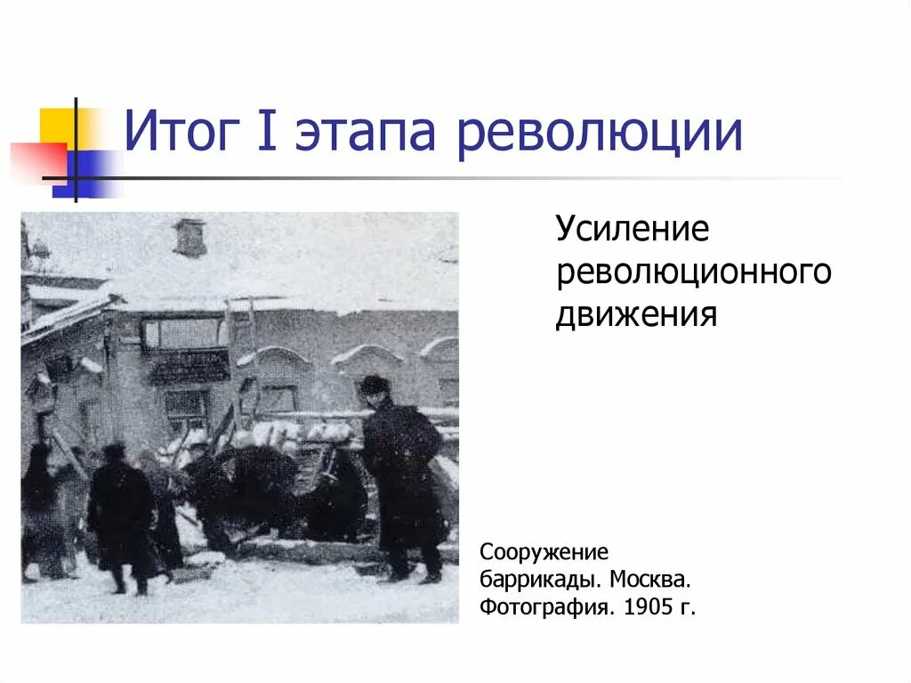 Первая русская революция 1905-1907 баррикады. Этапы революционного движения. Революция 1905 презентация итог. Первый этап революционного движения.