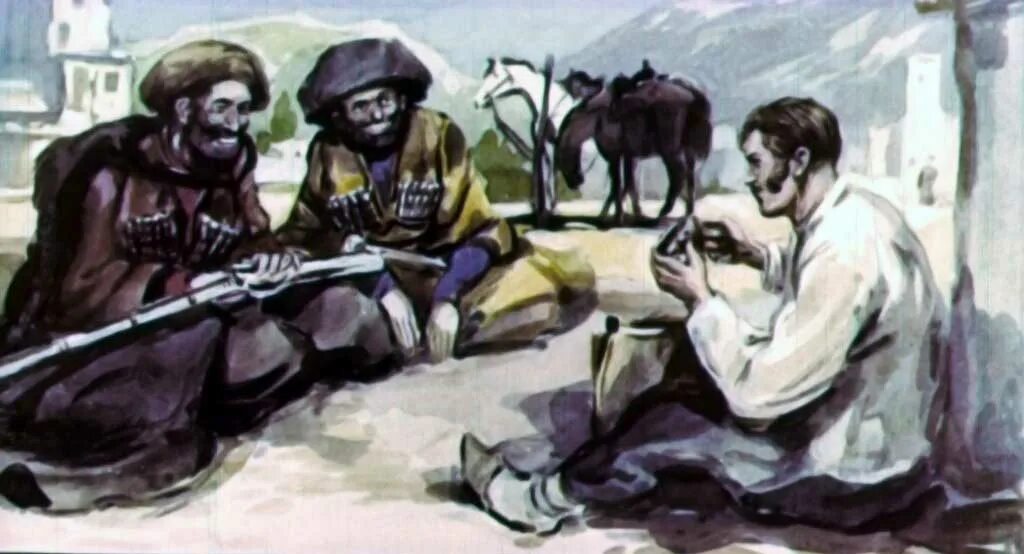 татары из кавказского пленника. татарин абдул кавказский пленник. толстой кавказский пленник. кавказский пленник эпизод жилин. л.