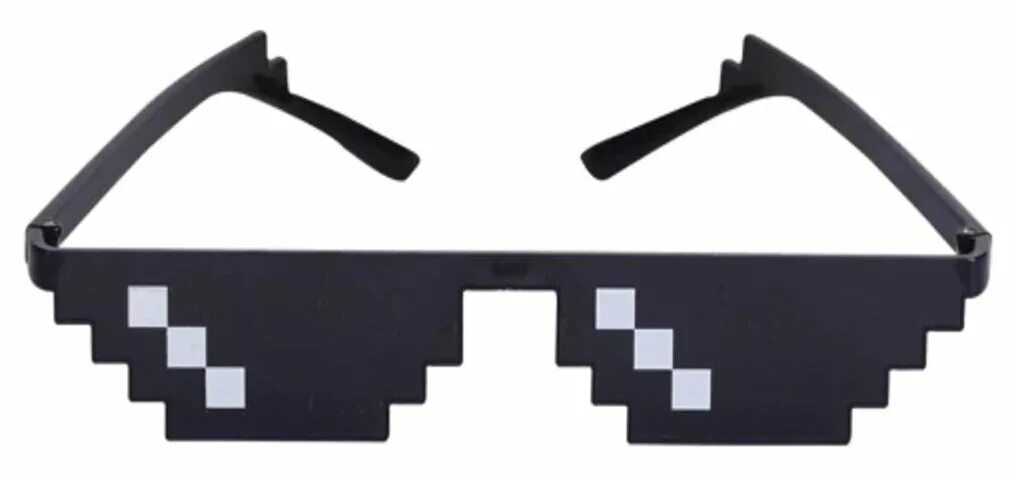 деал виз ит. пиксельные очки mlg. очки майнкрафт. очки thug life. очки пиксели.