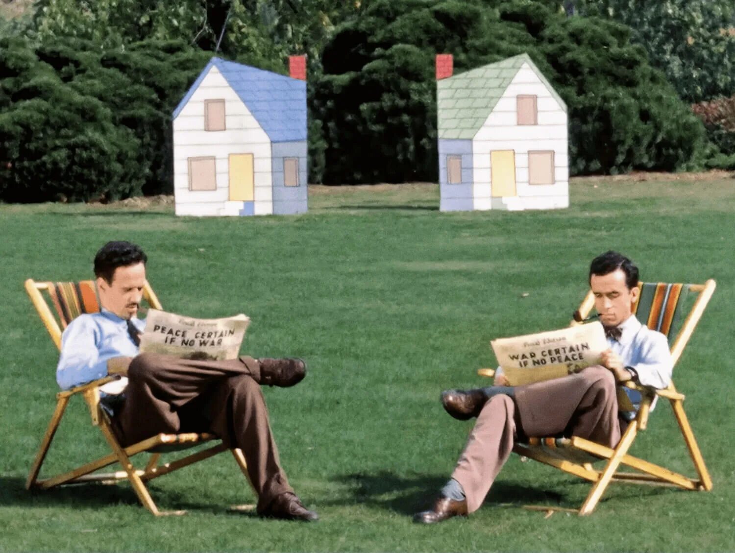 Читать neighbors. Соседи Нормана Макларена. Neighbours 1952.