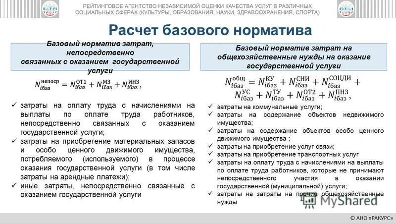 Расчет затрат на оказание государственных услуг. Базовый норматив затрат. Нормативные затраты на оказание муниципальных услуг. Нормативные затраты на оказание государственных услуг. Норматив общехозяйственных затрат.