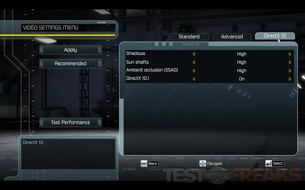 Меню setting. Settings menu. PERFORMANCETEST 10 Setup. Video settings menu. Game settings menu.