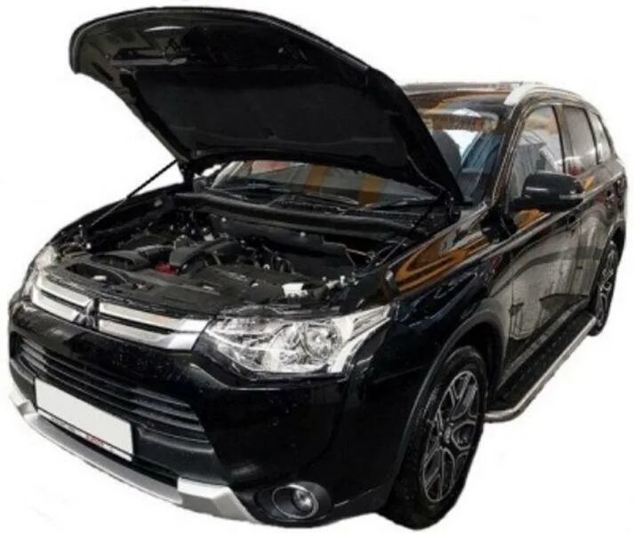 Амортизатор на капот Мицубиси Аутлендер 3. Амортизатор капота Mitsubishi Outlander 3. Амортизаторы капота Митсубиши Аутлендер 3. Газовые упоры капота Митсубиси Аутлендер 3.