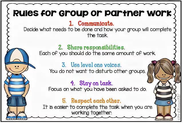 Group work Rules. Working Rules. How to work in Group Rules. Rules of working in Groups.