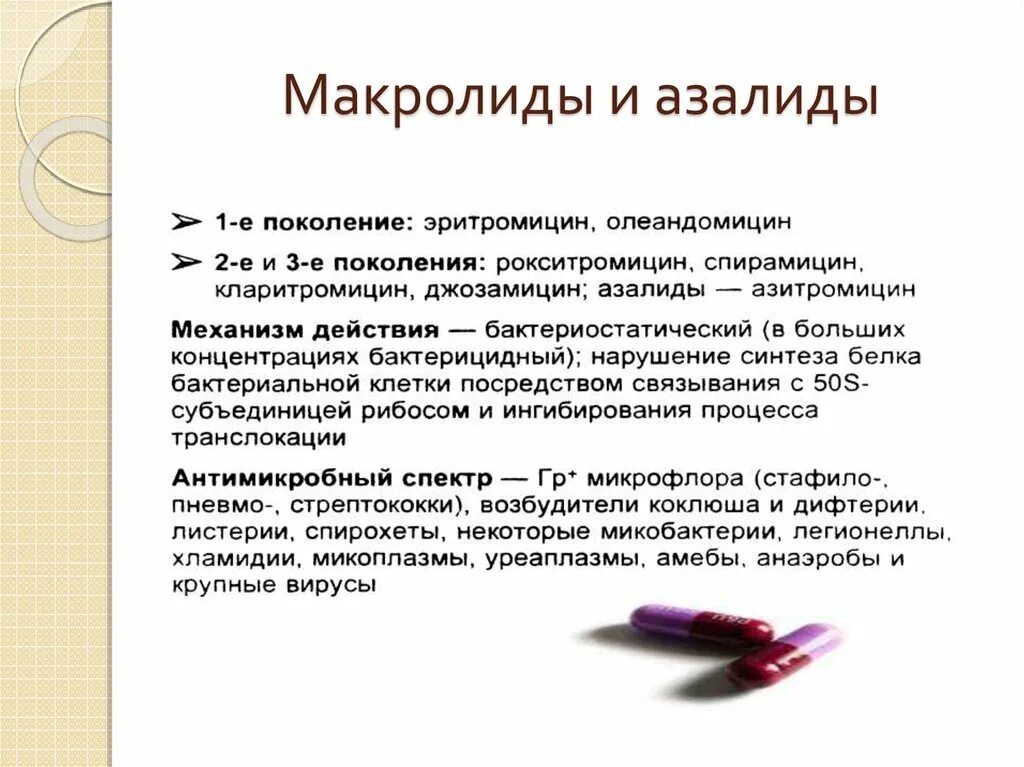 Макролиды поколение антибиотиков. Антибиотики группы макролидов и азалидов. Классификация препаратов макролидов и азалидов. Антибиотик из группы азалидов. Механизм действия макролидов антибиотиков.