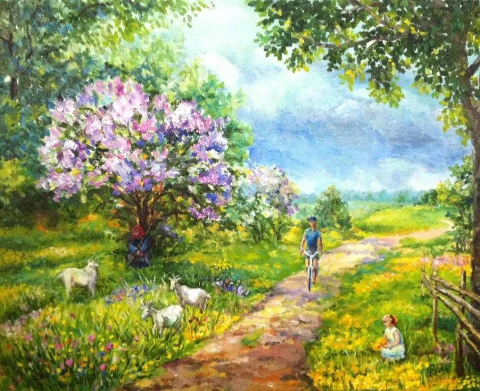 Егорнов сирень. Картины Монэ яблочный сад. Маковский Яблоневый сад. Весенний сад картинки для детей