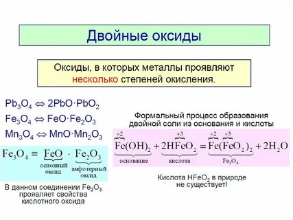 Смешанный оксид это