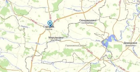 Горохово на карте