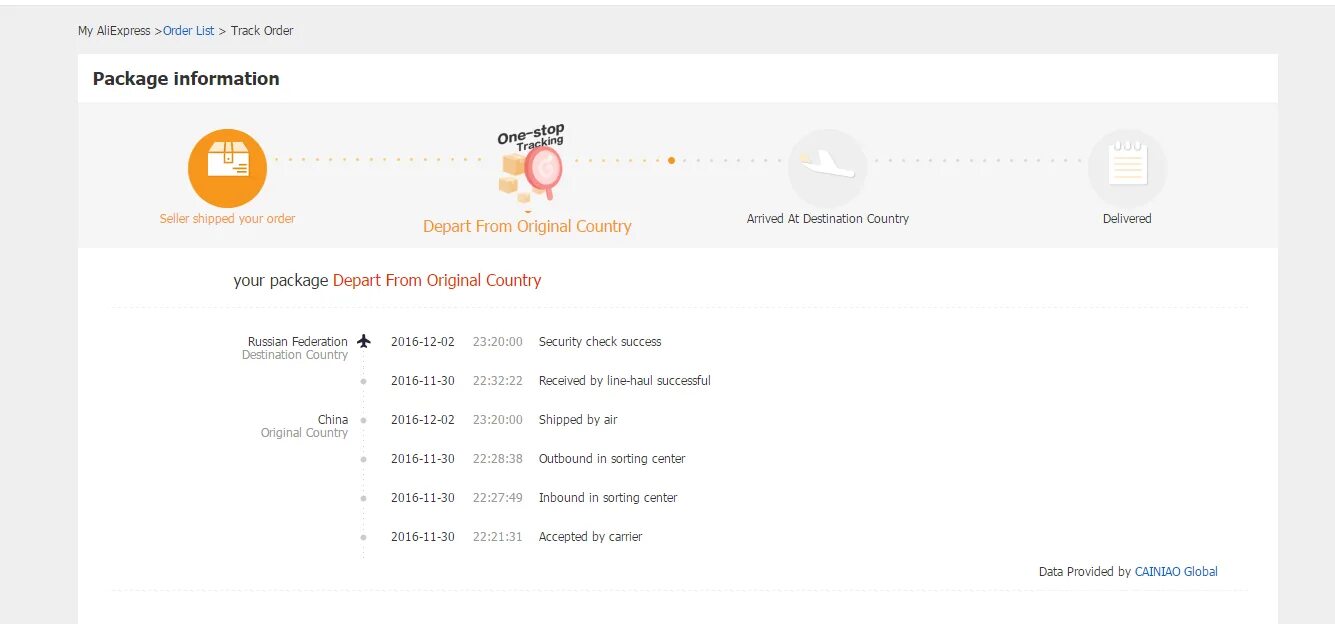 Shipped your order